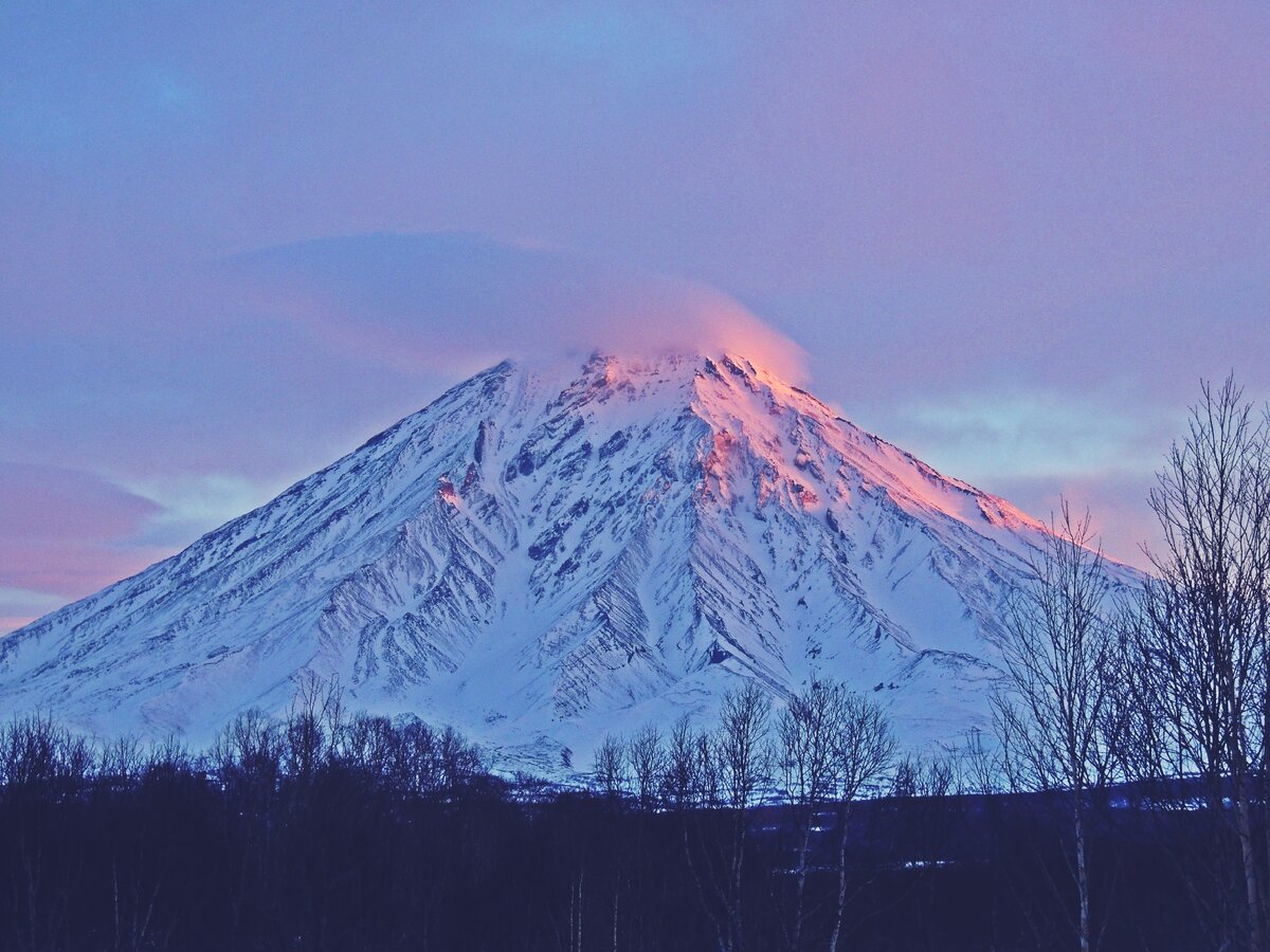 Корякский вулкан на закате