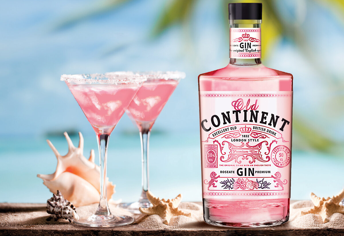 джин Old Continent земляника