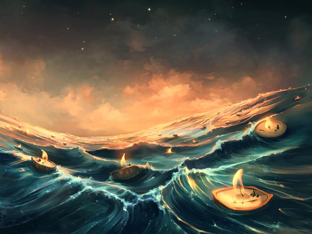 Потому и без жизни подводной никогда не взбушует волна...