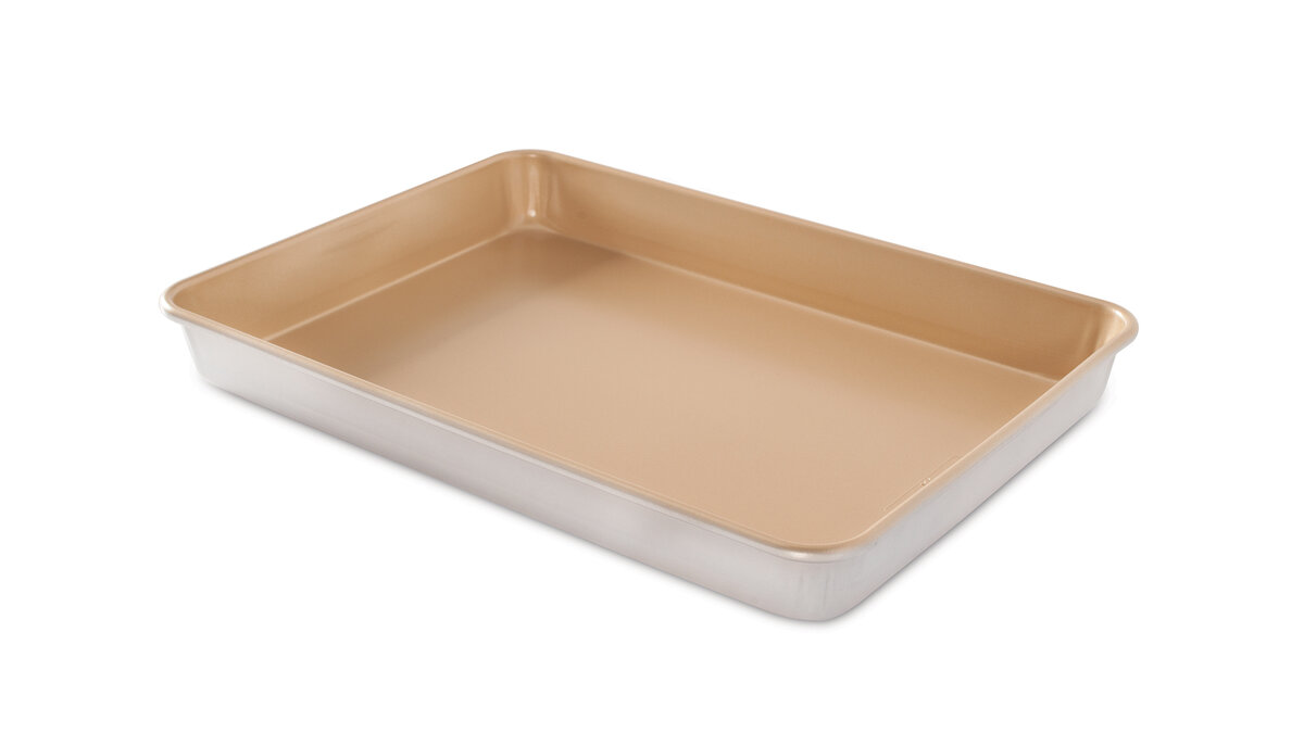 Форма для запекания антипригарная Nordic Ware "Naturals" 33х46хН5см, алюминий, (кремовая)