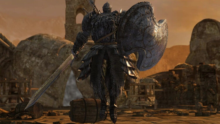 Его можно убить в другом месте, а именно после второго костра, данной лакации.