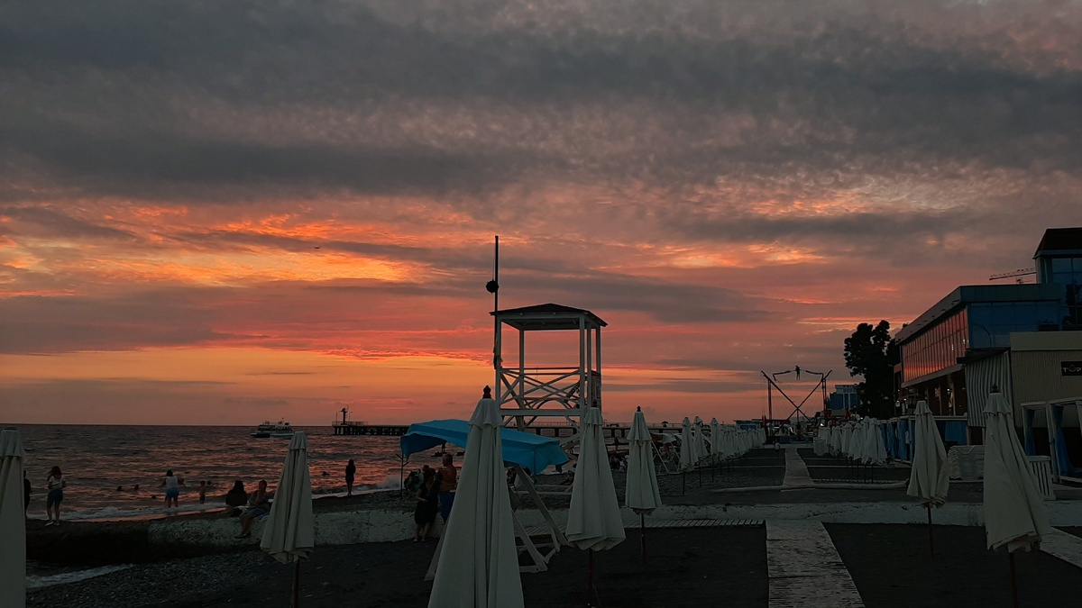 Сочинский пляж "Чайка"