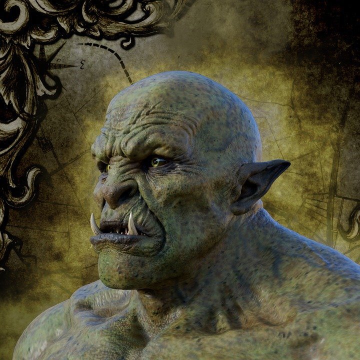 Молодой тролль с одной головой. Фото с сайта https://pixabay.com/