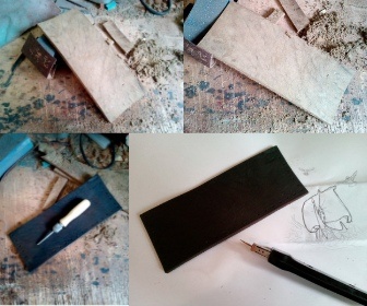 Авторское фото в процессе работы