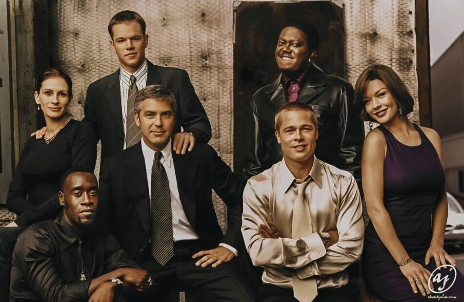 Промосъемки для «11 друзей Оушена», 2001