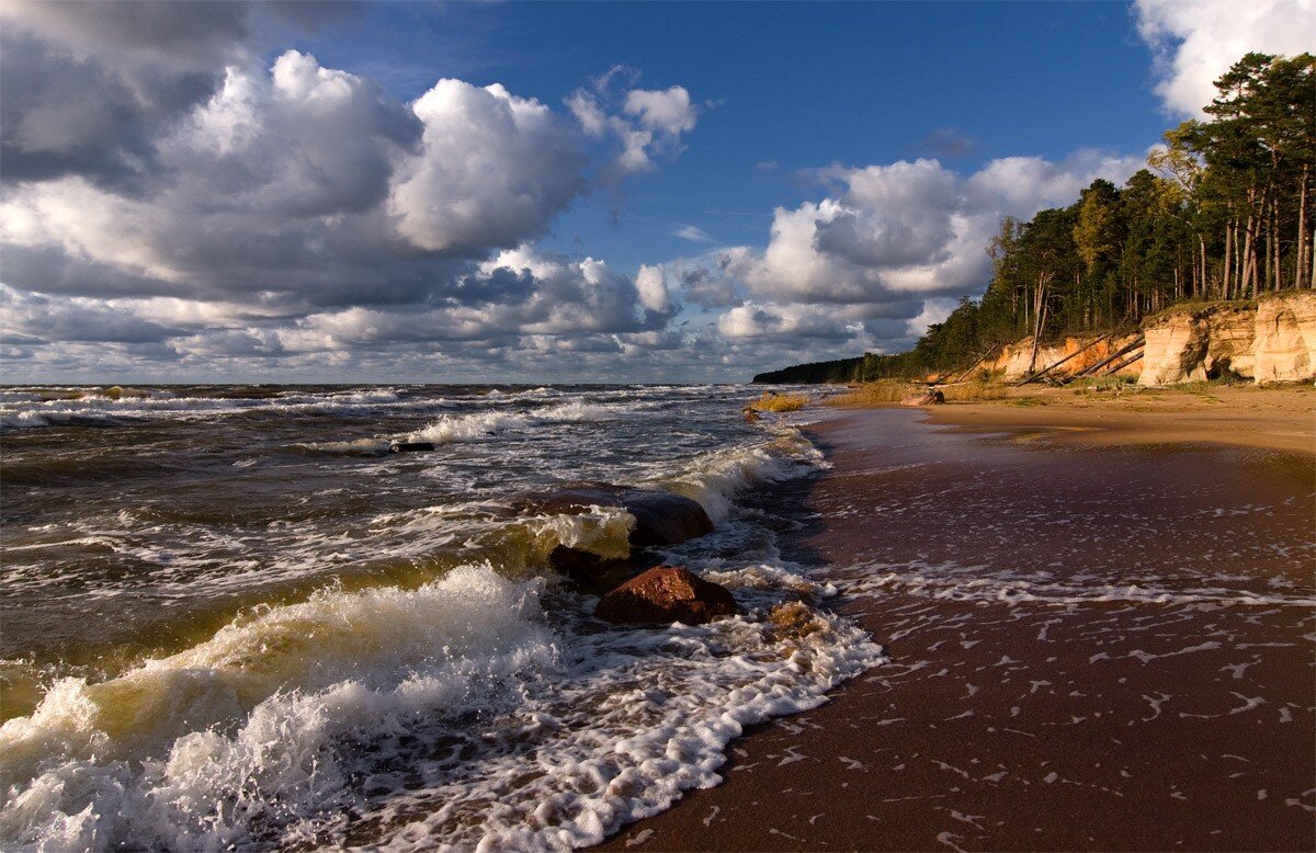 пляж в балтийске