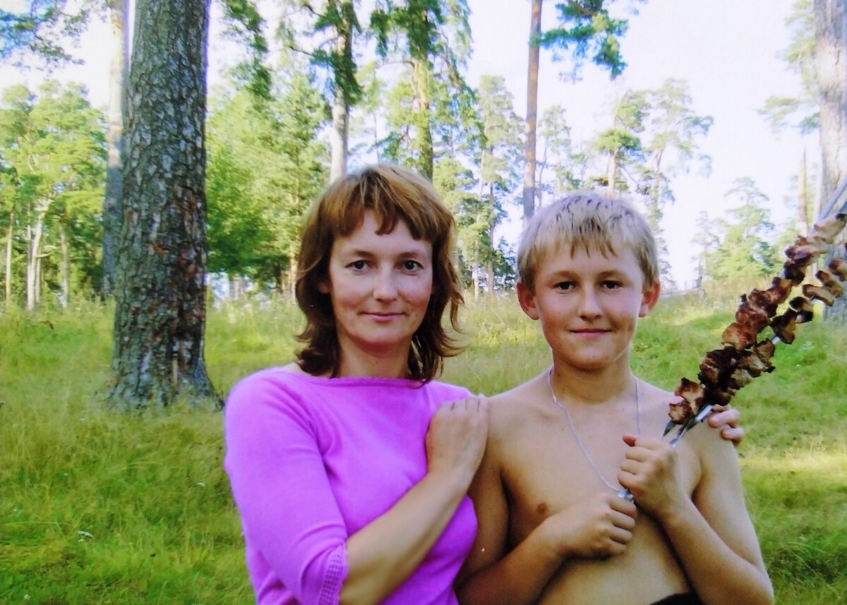 В лесу на пикнике