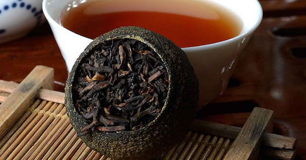 Китайский бодрящий чай. Шу пуэр в мандарине. Габа пуэр. Чай пуэр Шу. Чай черный пуэр Шу.
