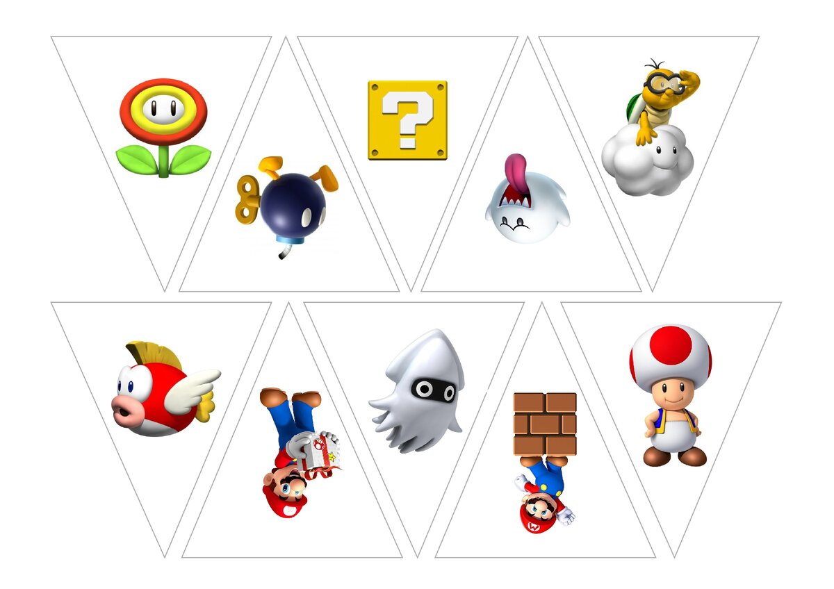 День рождения в стиле МАРИО - праздник своими руками (с файлами для ...