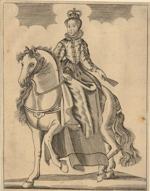 Мария I Стюарт на белой лошадке // ФОТО: Wikipedia