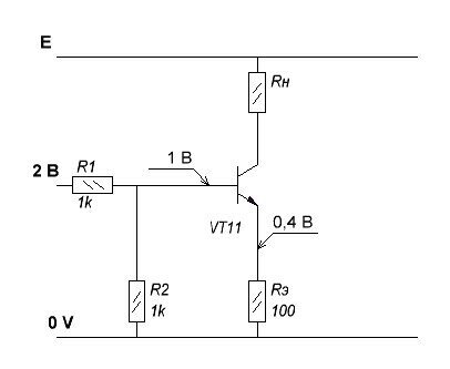 Рис. 2. Генератор стабильного тока.
