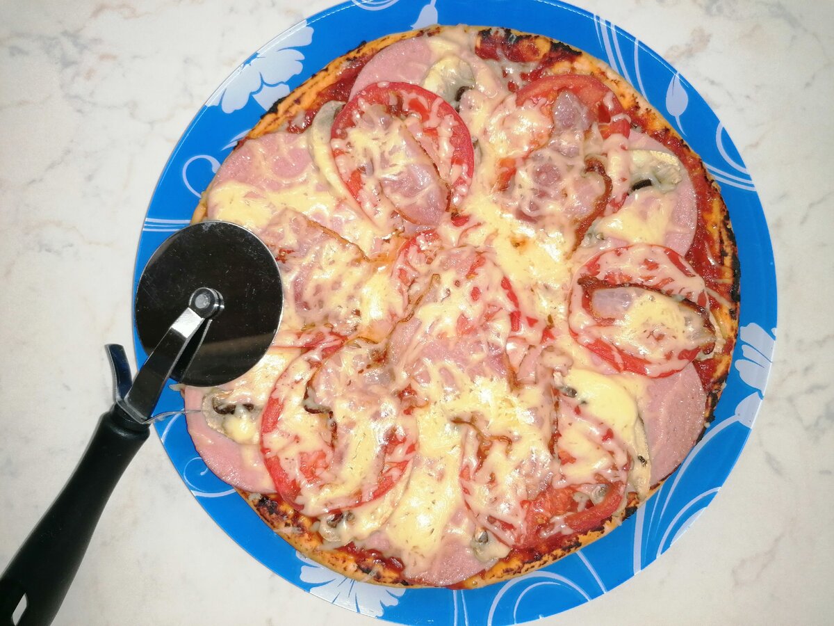 быстрая пицца в духовке с жидким тестом фото 96