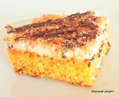 Ананасовый пирог с кремом 