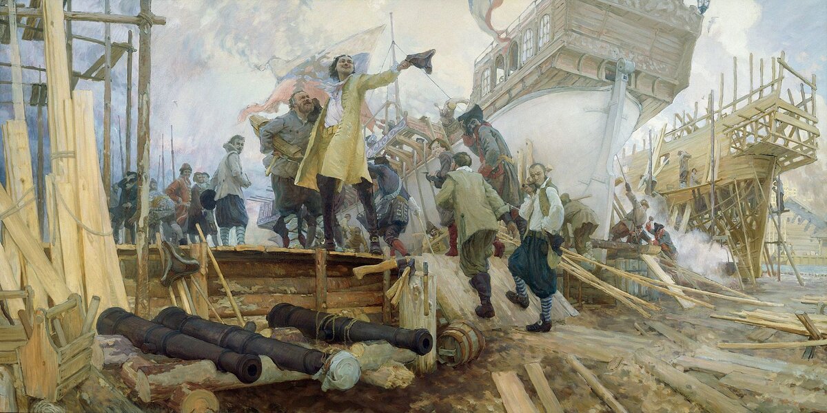 Ю. Кушевский «Новое в России дело», строительство флота