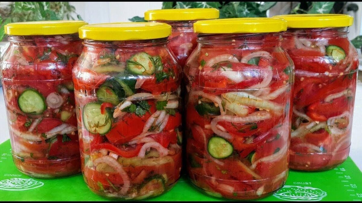 Салат из помидоров и лука на зиму — рецепт с фото пошагово пошагово + отзывы