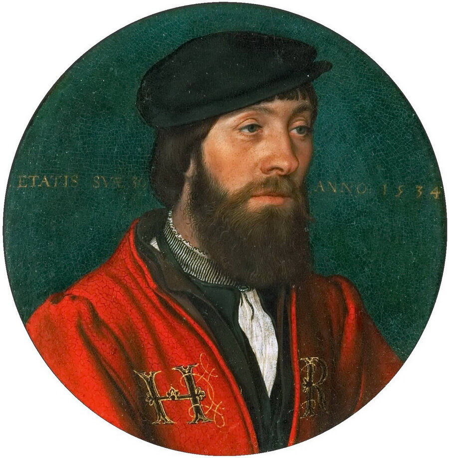 слуга при дворе Генриха VIII, худ. Ганс Гольбейн, 1534 г. 