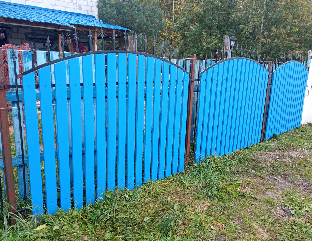 Нам понравился синий цвет краски.