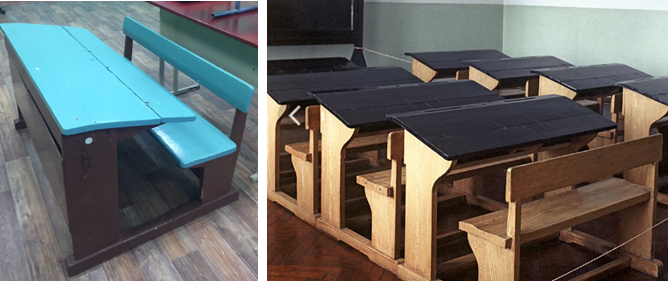 Разные цвета парт. Фото из интернета.