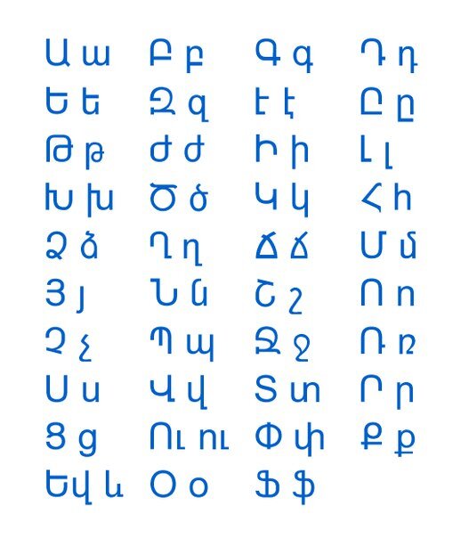 Армянский алфавит