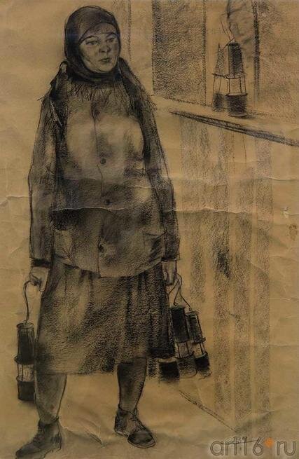 Татарка- Донбасс. 1934. Б.И.Урманче.  Фото: https://art16.ru/gallery2/