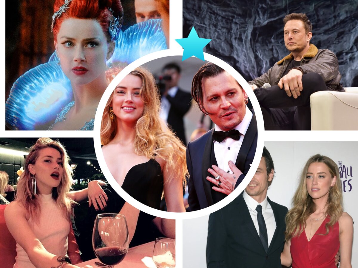 Эмбер Херд, Джонни Депп, Илон Маск и Джеймс Франко теперь встретятся не на кинопремьере, а в зале суда…фотоколлаж автора 