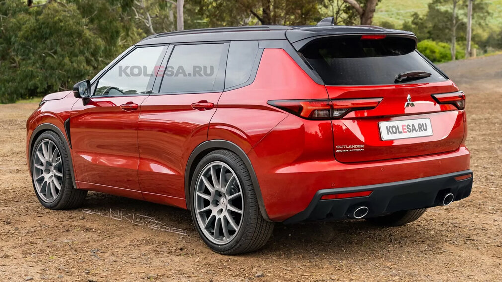Рендер нового Mitsubishi Outlander Evolution, фото: Колёса.ру