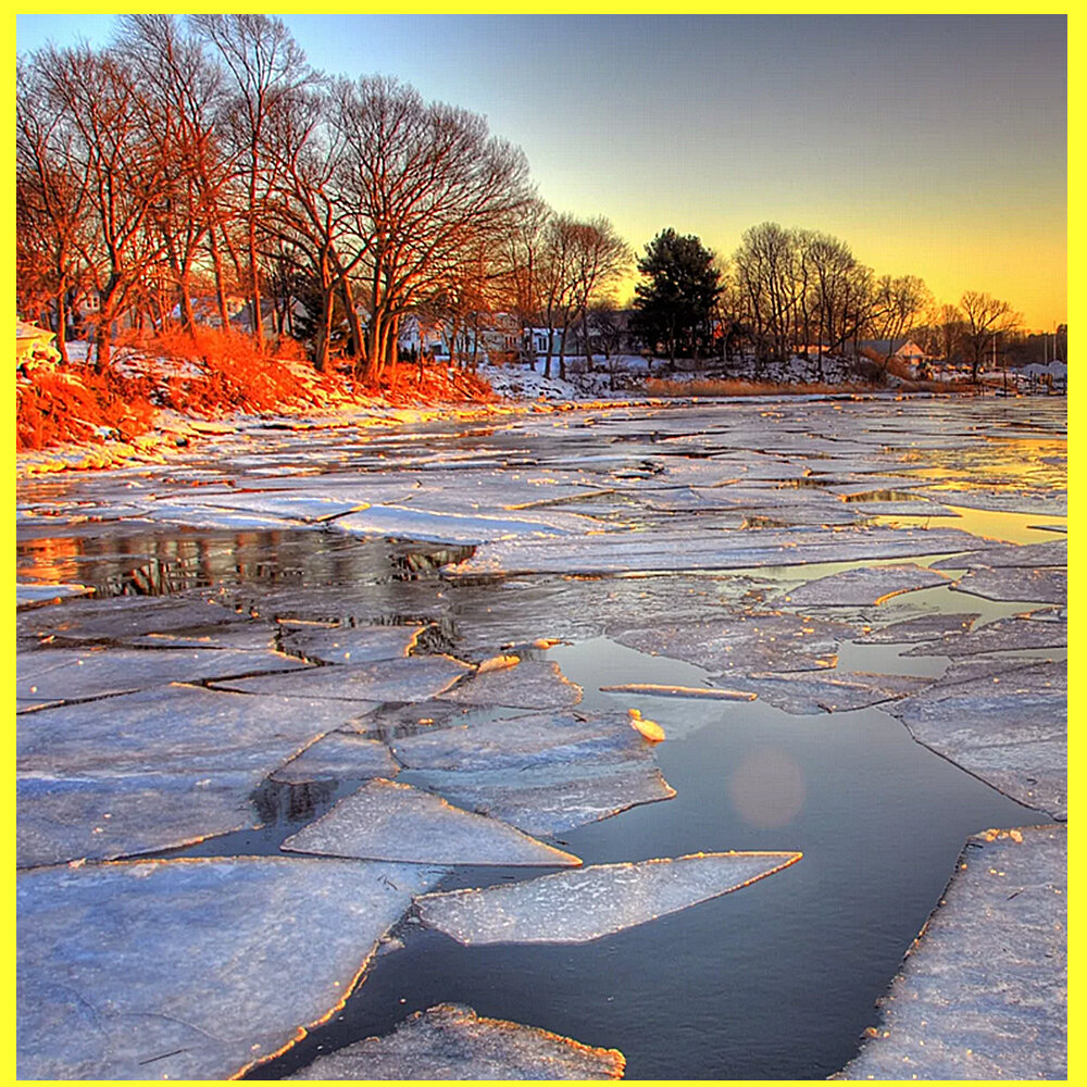 Лёд на реке