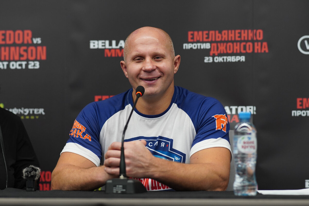 Федор Емельяненко после победы над Тимоти Джонсоном, Bellator 269