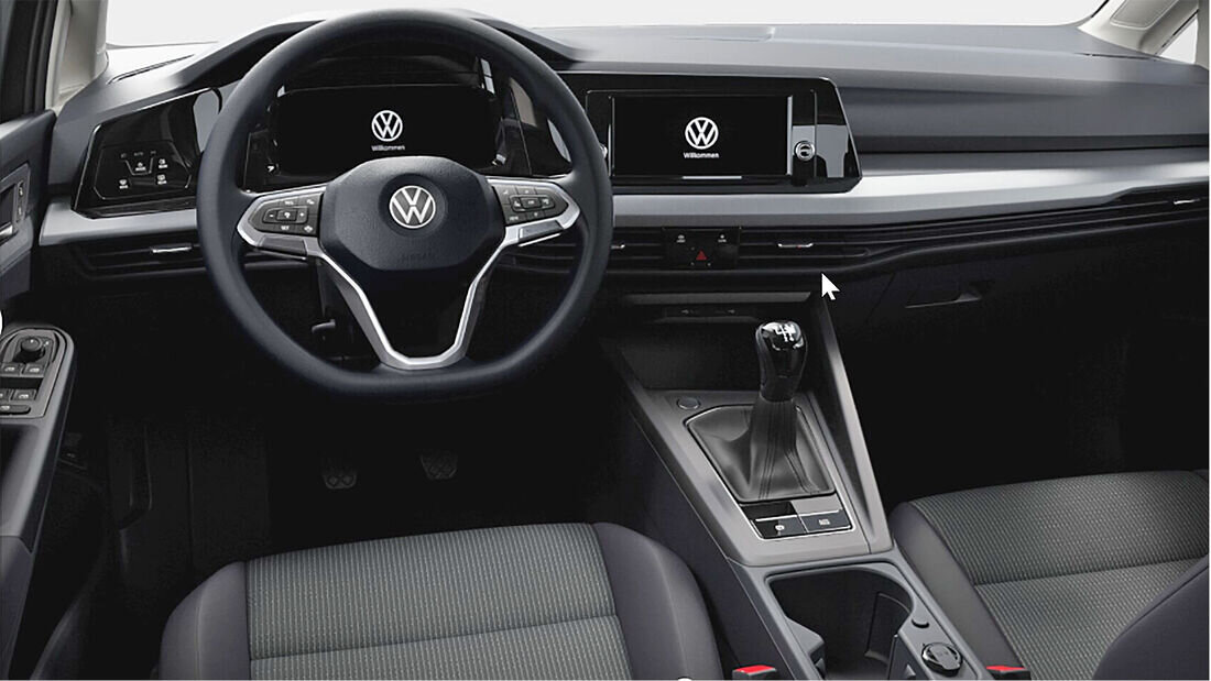Volkswagen Golf 8 заставку с логотипом концерна показывал исправно