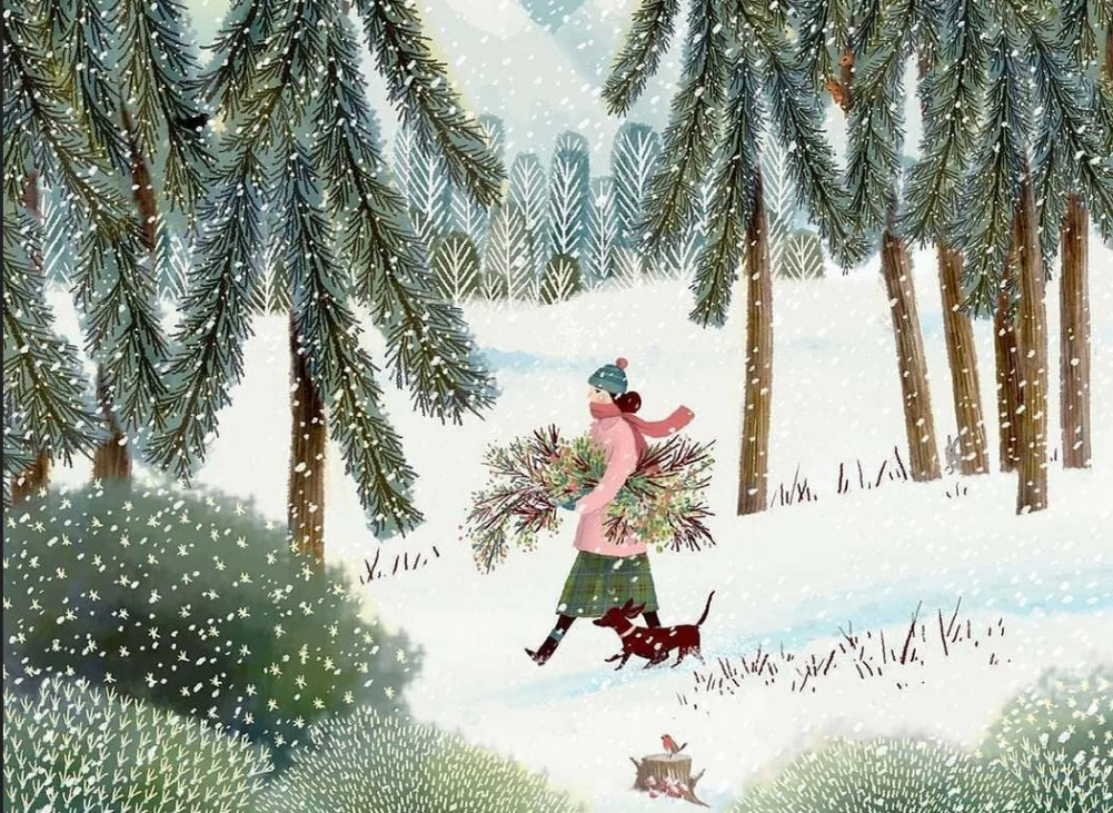 Декабрь – отзывчивый весельчак, создающий сказку для всех, кто ее ждет. Иллюстрация Jane Newland