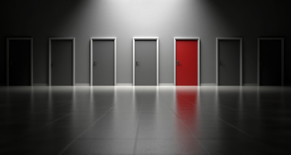 В какую дверь войти? Фото с сайта pixabay.com.