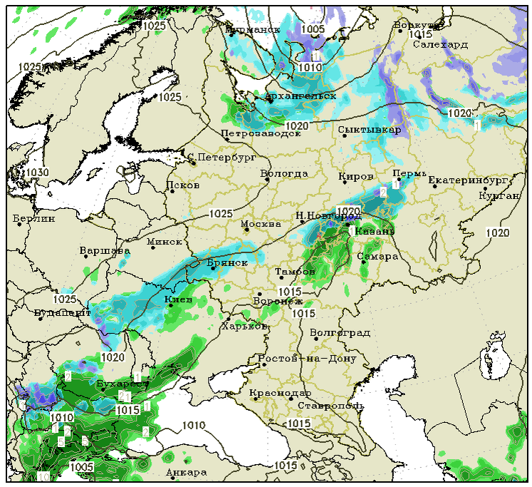Карта осадков коломна на сегодня