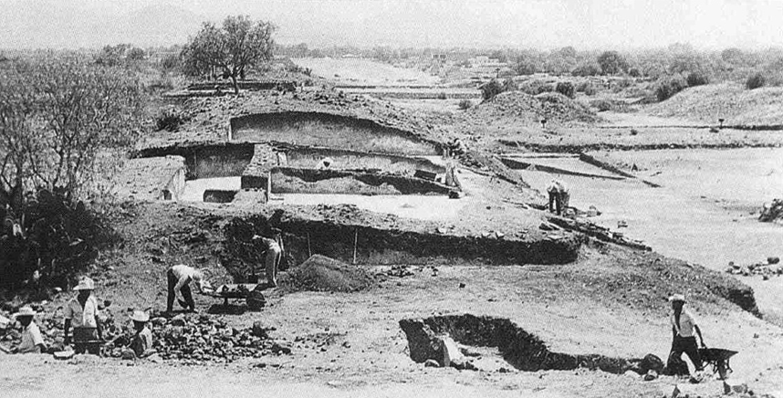 Раскопки в Теотиуакане