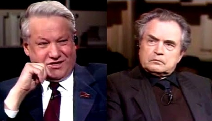 9 марта 1990 года... Теледебаты депутата Ельцина и философа Зиновьева на французском ТВ...3