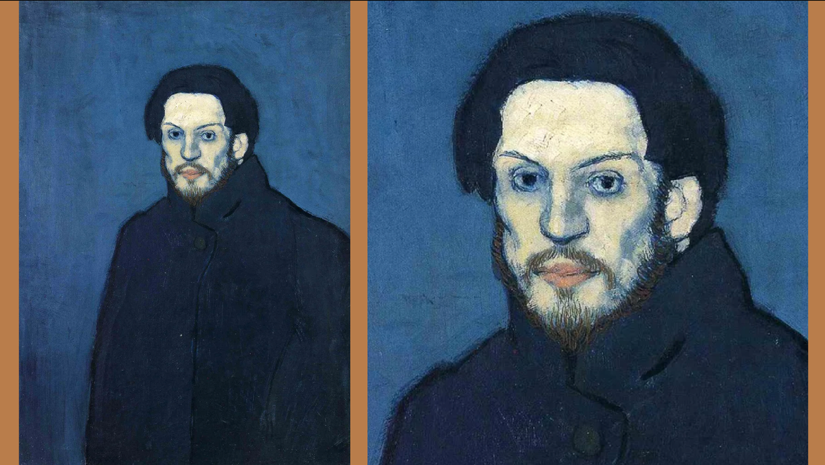 Пабло Пикассо. Автопортрет. 1901. 81 x 60 см. Музей Пикассо, Париж