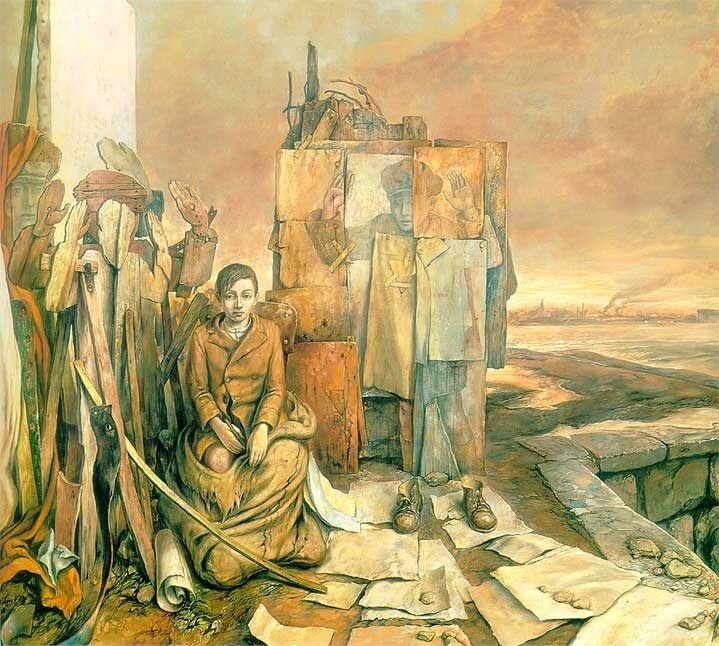 Автопортрет, Самуэль Бак, XX век