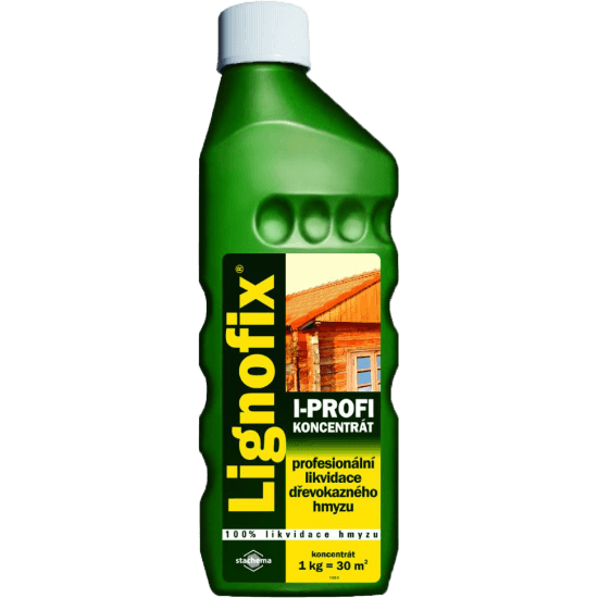 Lignofix I-Profi (Лигнофикс Ай-профи) используется для старой древесины. Ликвидирует древесных насекомых на всех стадиях развития. Для длительной профилактической защиты древесных материалов от заражения жуками-древоточцами.