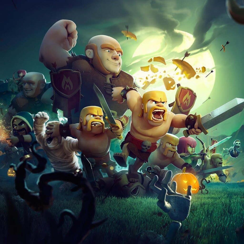 Заставка в игре "Clash of Clans" 