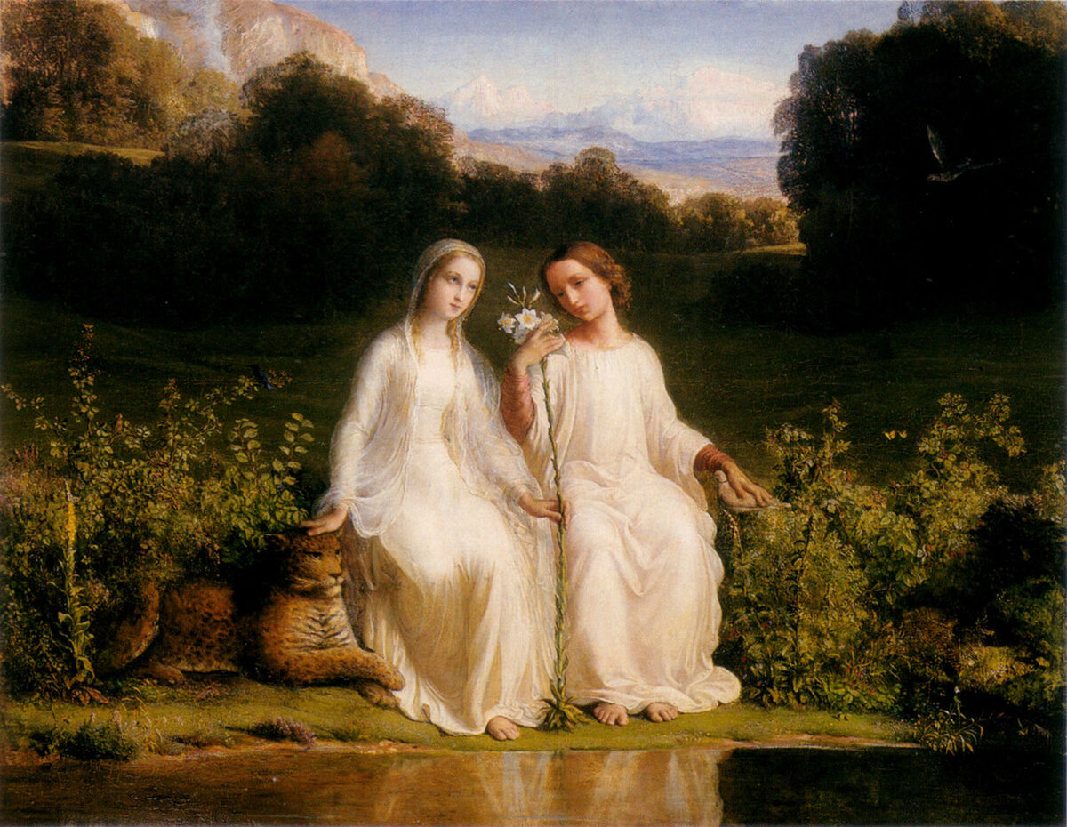 Поэма души. Луи Жанмо (Louis Janmot, 1814 - 1892). Анн-Франсуа-Луи Жанмо. Луи Жанмо картины. Анн-Франсуа-Луи Жанмо картины.