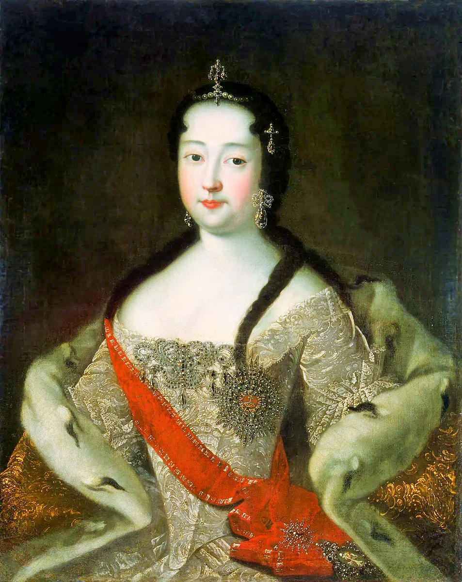 И.Г.Адольский. Цесаревна Анна Петровна. Портрет выполнен после 1721 г. (здесь и дальше в статье используются изображения из открытых источников)