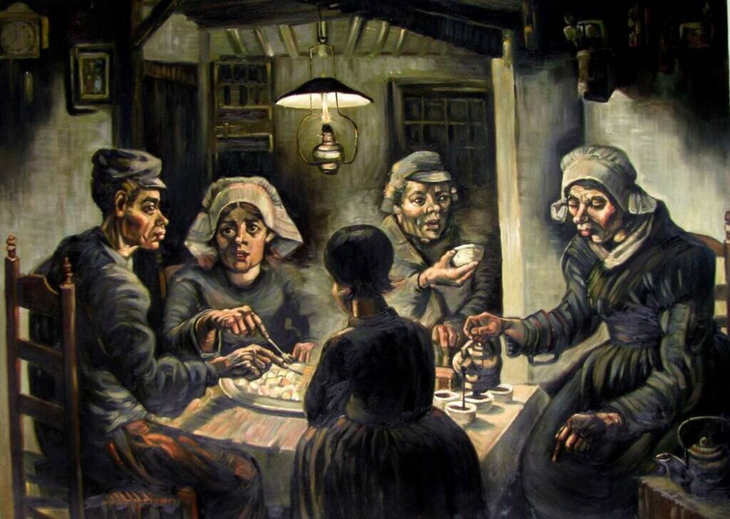 Едоки картофеля картина
