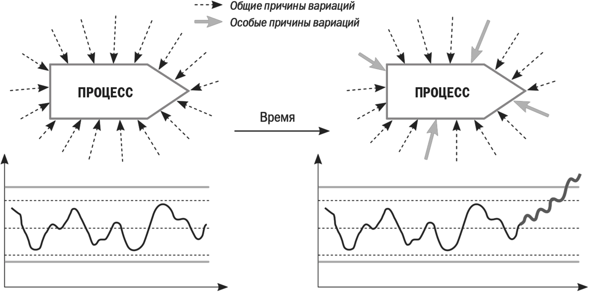 Общие и особые причины вариаций воздействующие на процесс