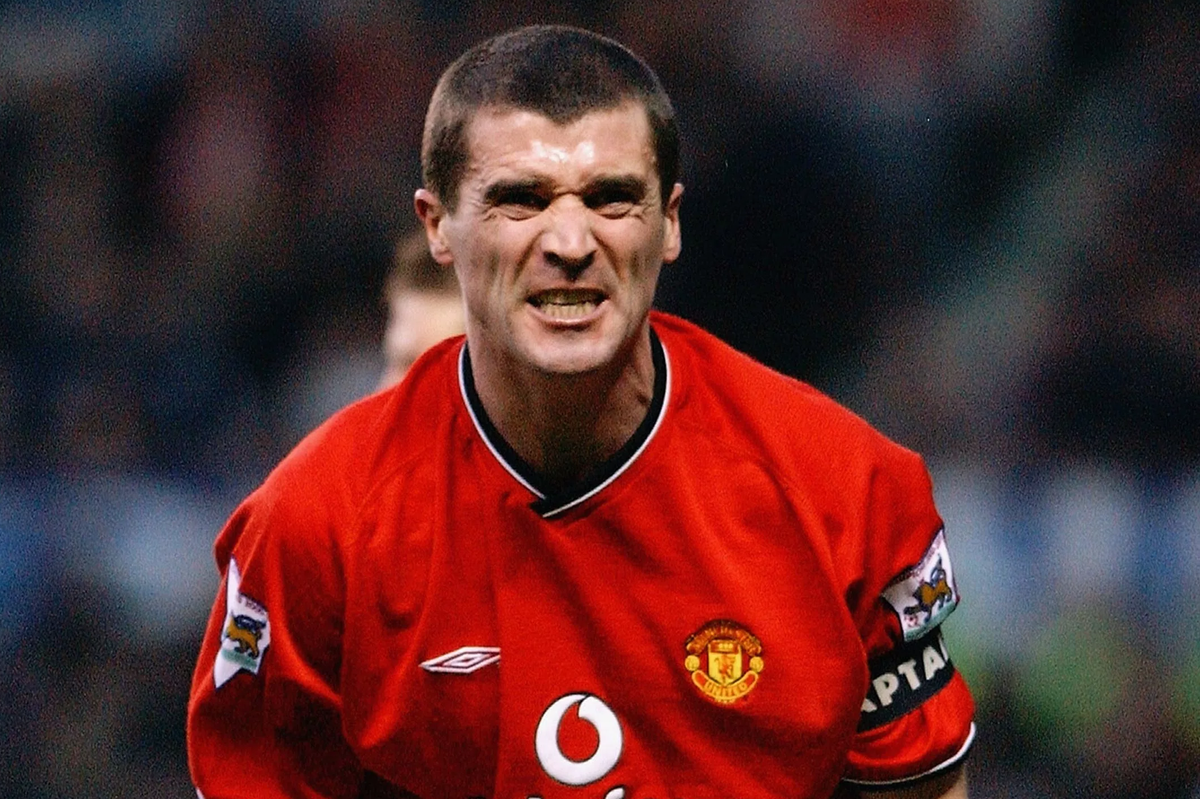 Рой Кин в составе "Манчестер Юнайтед". 