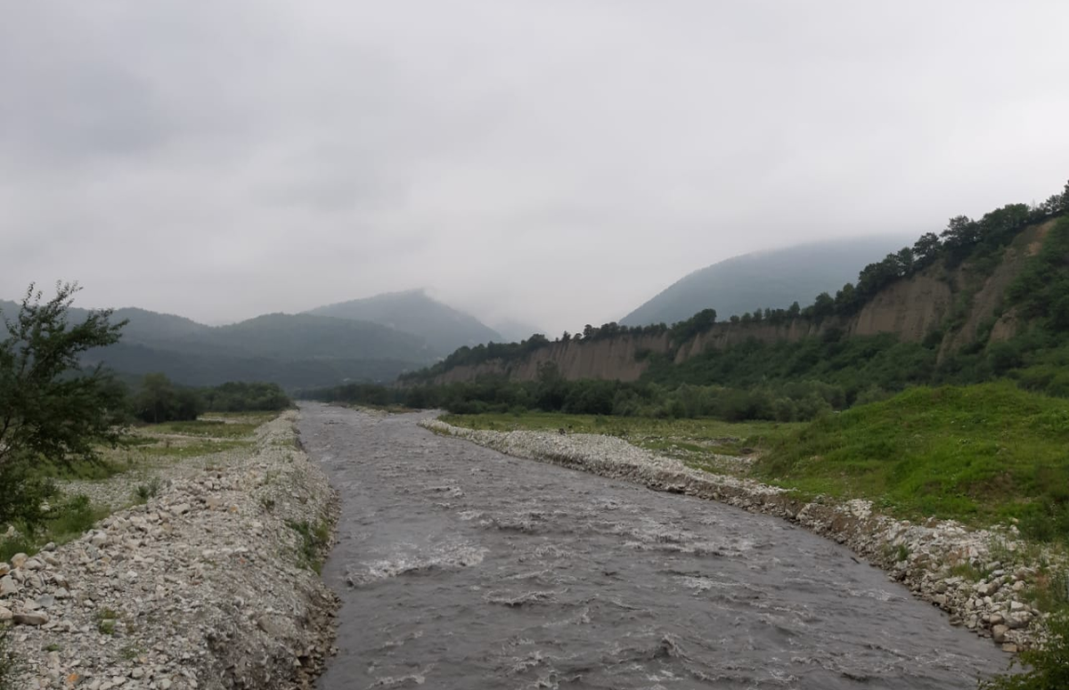 Горная Чечня. Река Чанты Аргун. Фотография Сахарова А А. 2019.