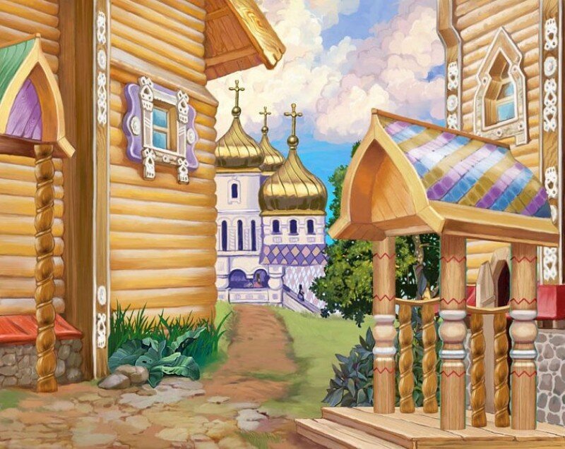 Как нарисовать крыльцо у дома
