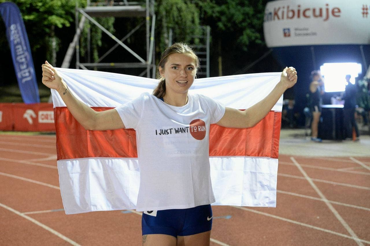 Кристина Тимановская на соревнованиях в Щецине (Польша). 