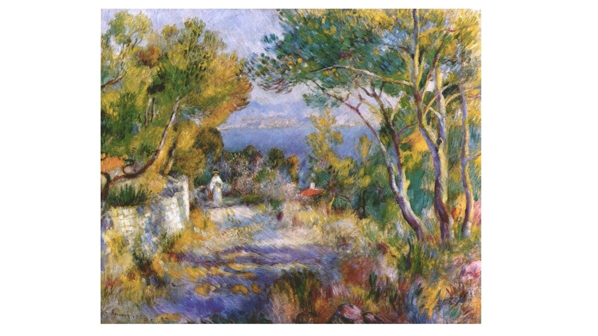 "Пейзаж Эстака" Пьер Огюст Ренуар