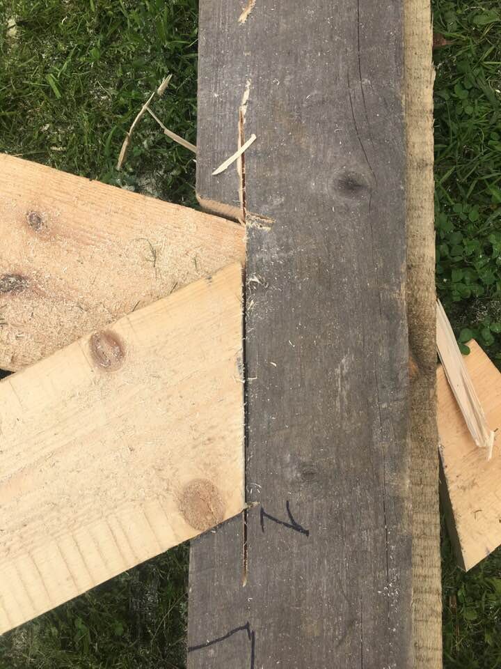 Задние опоры начеса - V-образные. фото автора