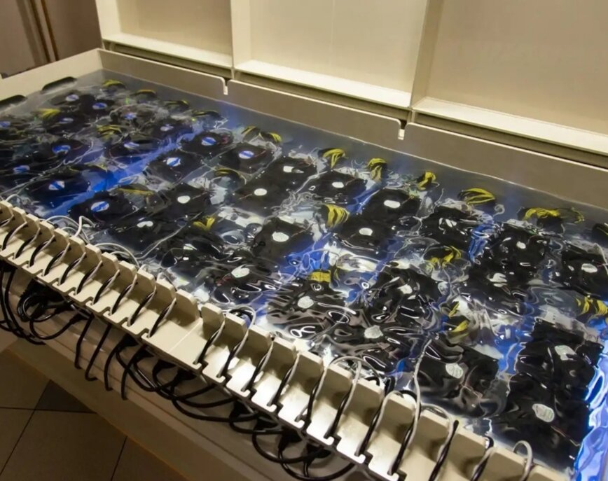 Видео карты в иммерсионной жидкости