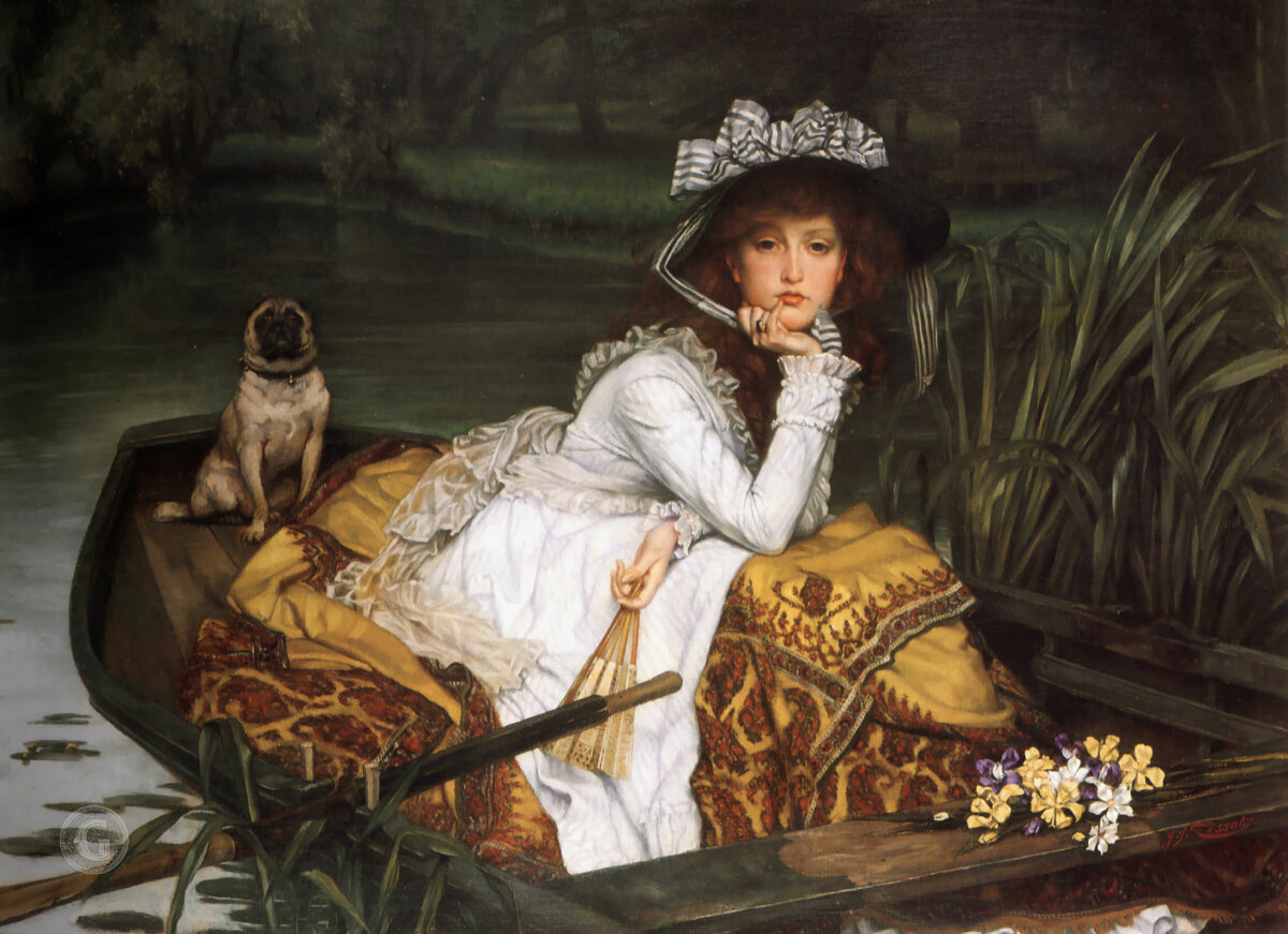 Джеймс Тиссо – Young Lady in a Boat (gallerix.ru)